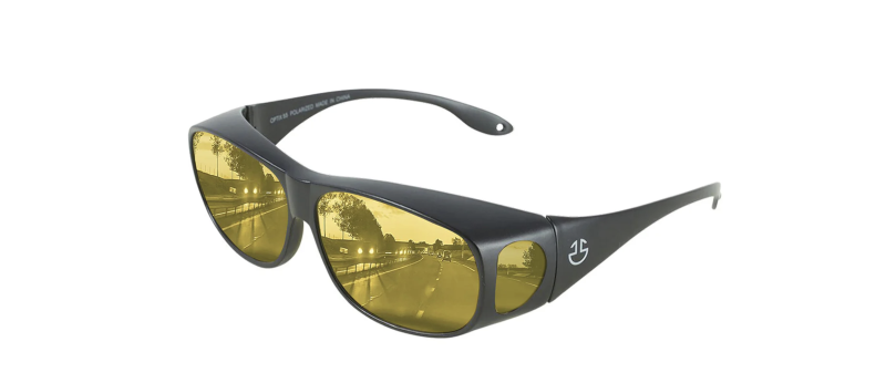 Очки для ночного вождения снижающие нагрузку на глаза для дальнобойщика или путешественника