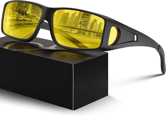 Очки для ночного вождения снижающие нагрузку на глаза для путешественника