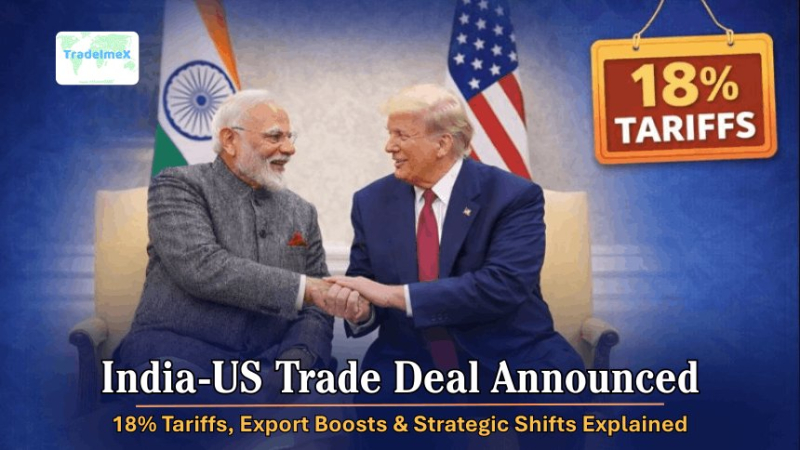 India-US Trade Deal Announced: 18% Tariffs, Export