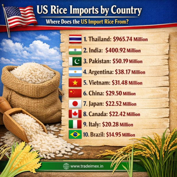 US Rice Imports Data 2025: Latest USA