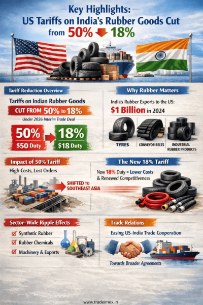 США снизили тарифы на резиновые изделия из Индии