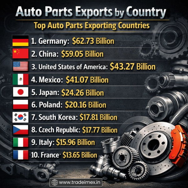 Global Auto Parts Exports Data 2025: Auto