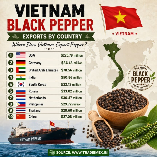 Latest Report on Export of Black Pepper