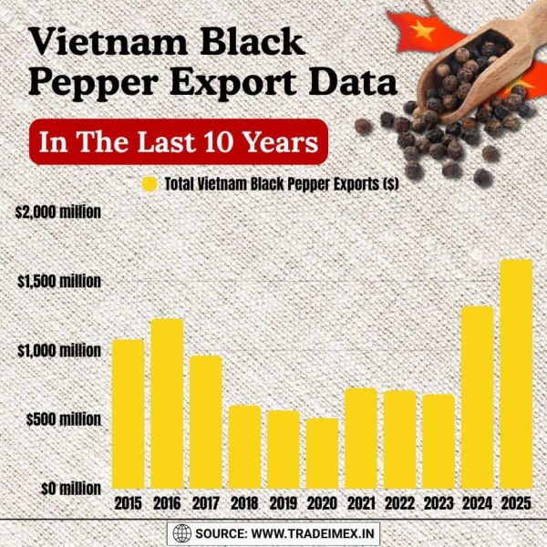 Latest Report on Export of Black Pepper