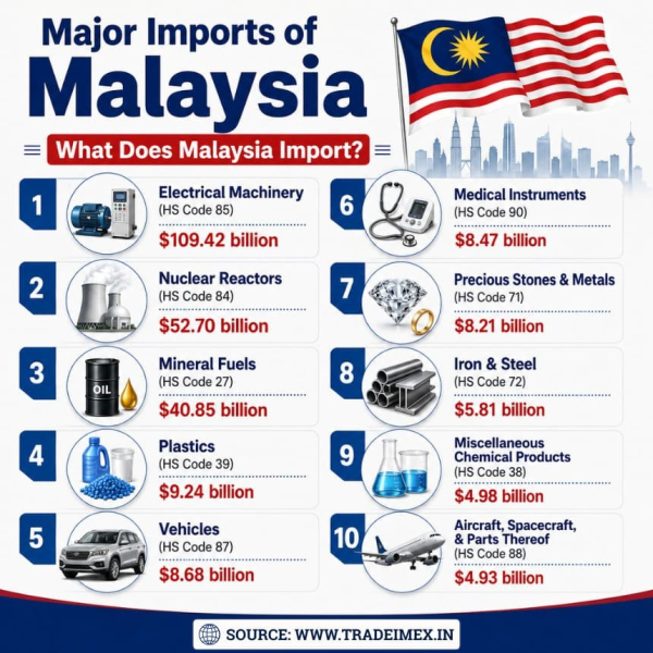 Malaysia Import Data 2025-26: Malaysia Imports by