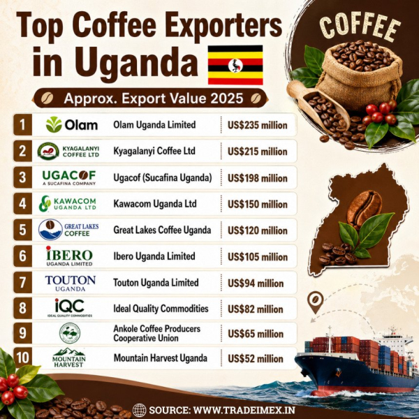 Uganda Coffee Exports 2025: Export Data Under
