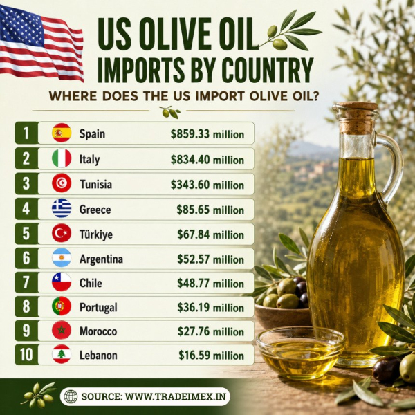 US Olive Oil Imports 2025-26: USA Olive