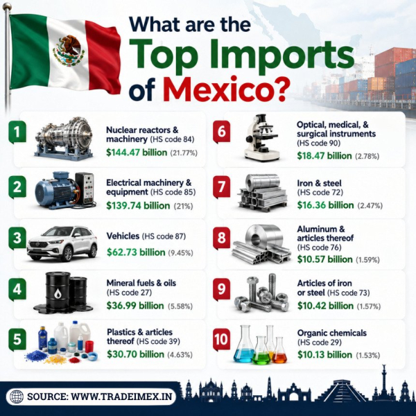 Mexico Trade Data 2025-26: Exploring the Top
