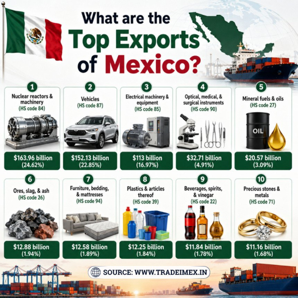 Mexico Trade Data 2025-26: Exploring the Top