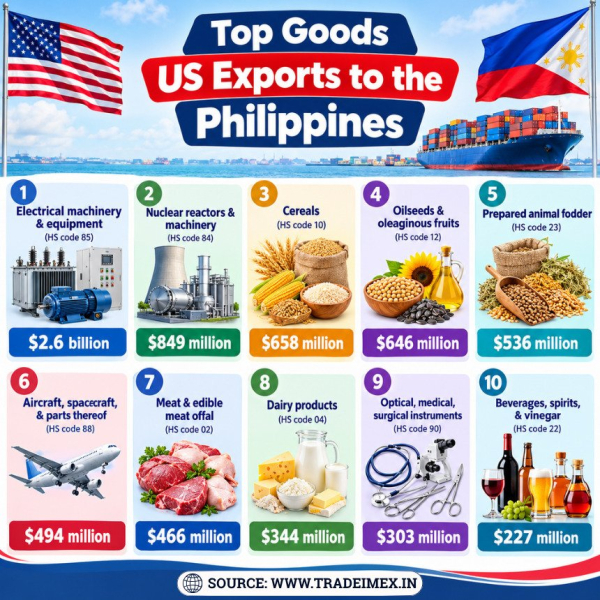US-Philippines Trade 2025-2026: Top Imports, Exports &